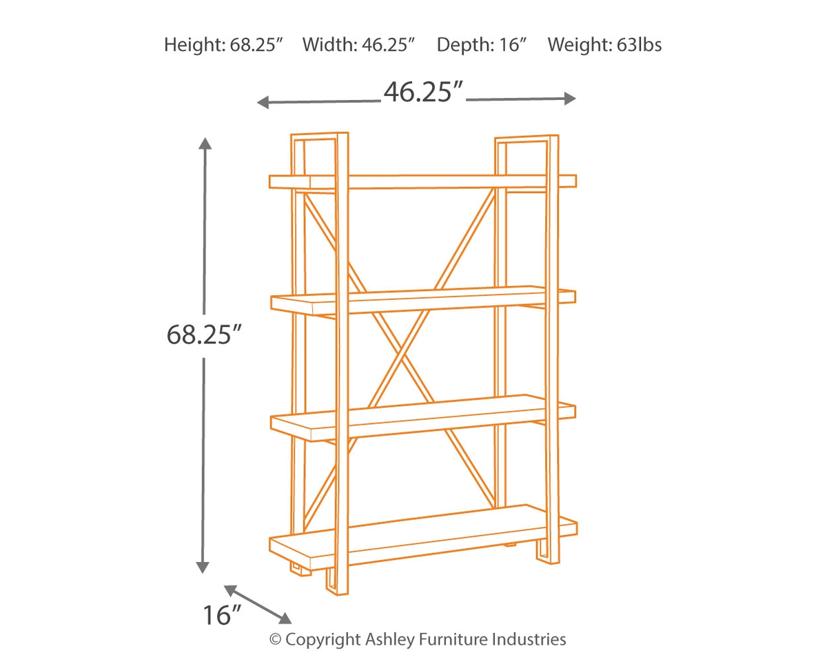 Forestmin - Bookcase - Brown / Black — view 3