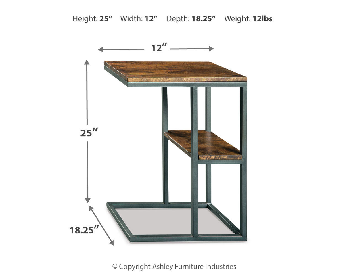 Forestmin - Accent Table - Natural / Black — view 3