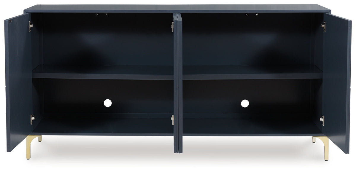 Loirwick - Accent Cabinet - Dark Blue — view 4