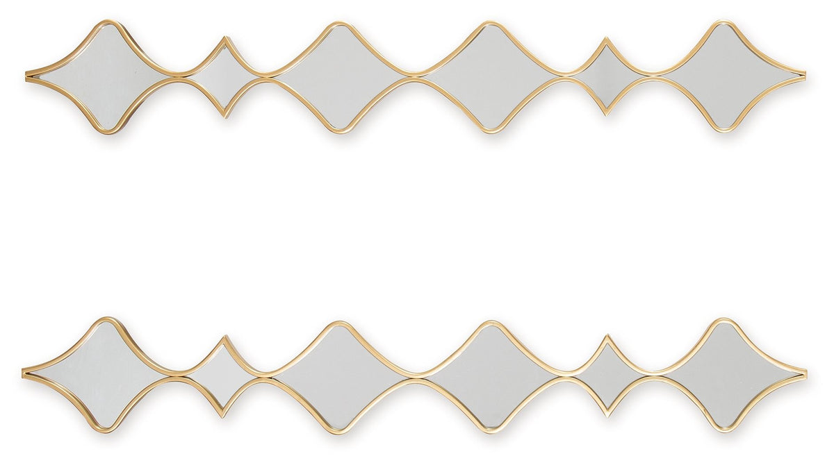 Harriswood - Accent Mirror Set (Set of 2) - Gold Finish โ view 4