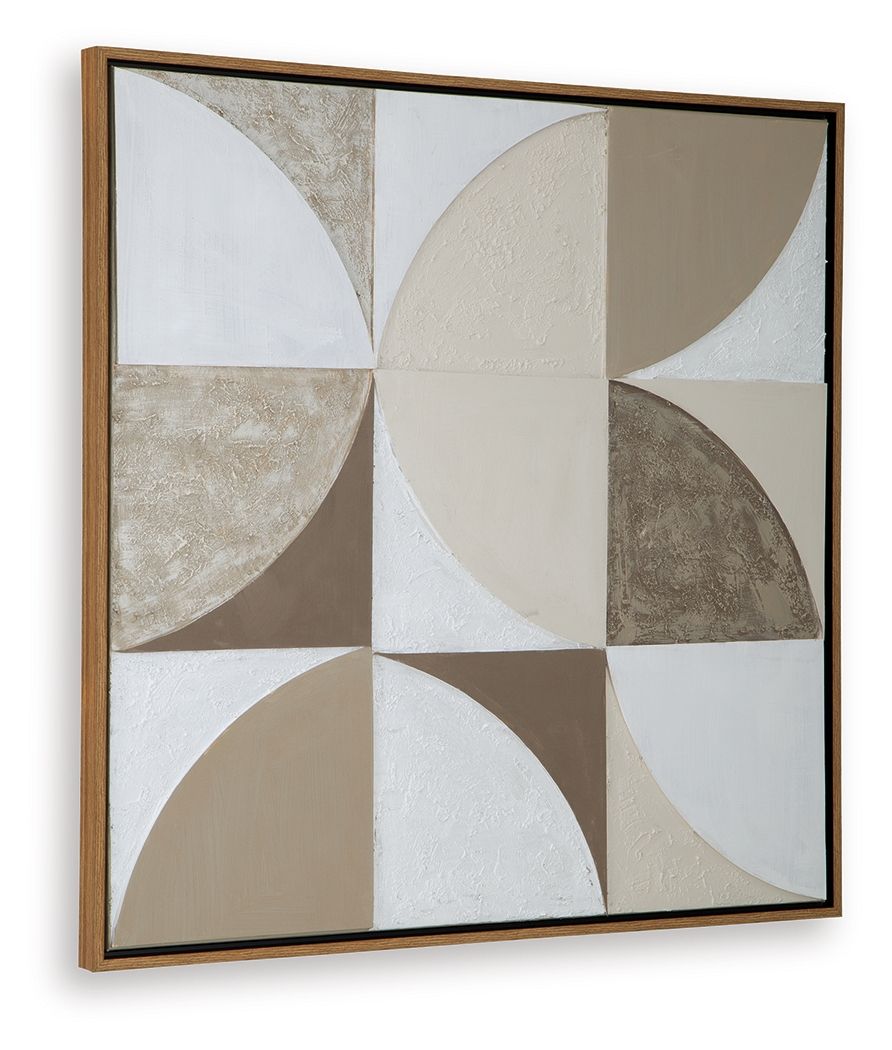 Harelman - Wall Art - Tan / Taupe / White — view 3
