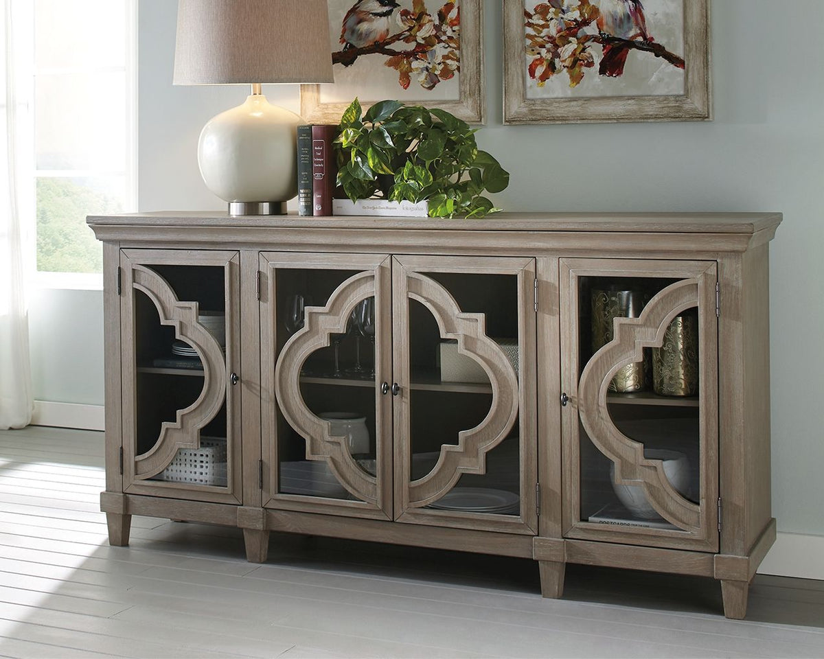 Fossil Ridge - Accent Cabinet - Gray — view 2