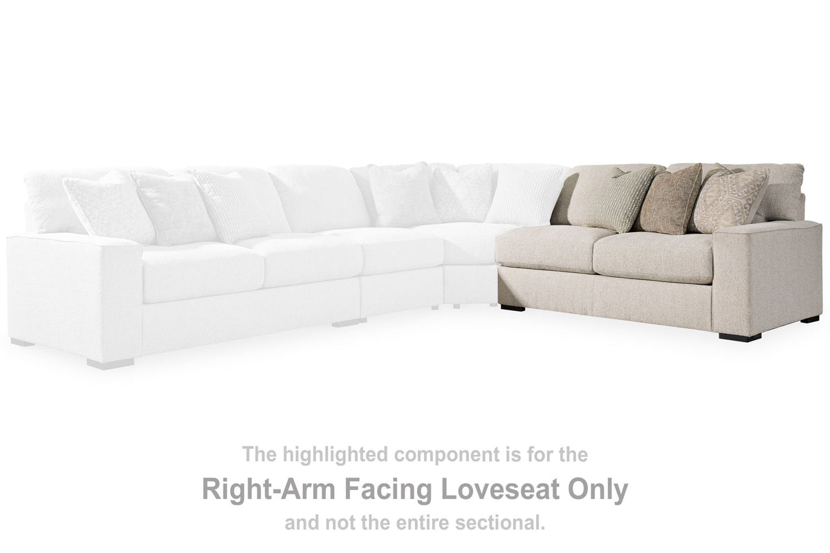 Ballyton - Raf Loveseat - Sand — view 2