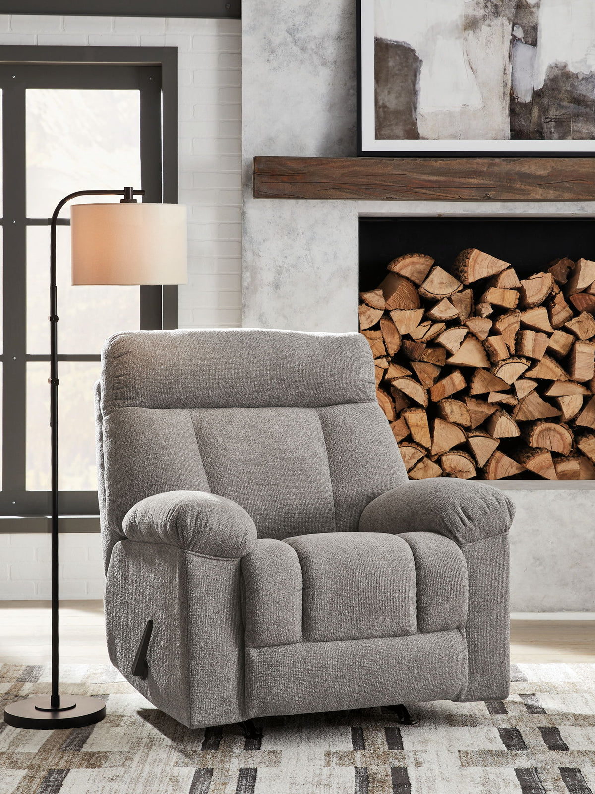 Hoyne Park - Rocker Recliner - Smoke — view 2