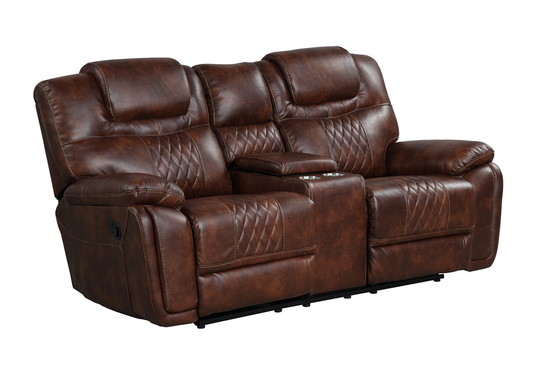 Galveston 3PC Oversized Reclining Set — Drop-Down Cupholders & Swivel Recliner