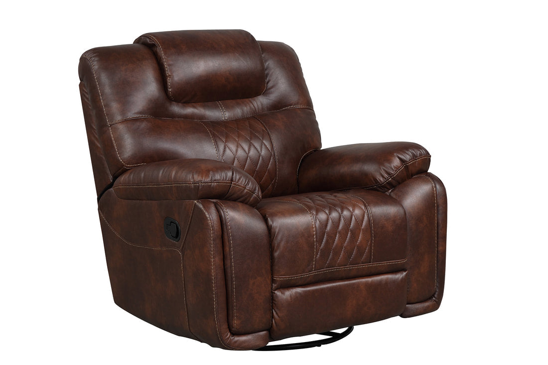 Galveston 3PC Oversized Reclining Set — Drop-Down Cupholders & Swivel Recliner