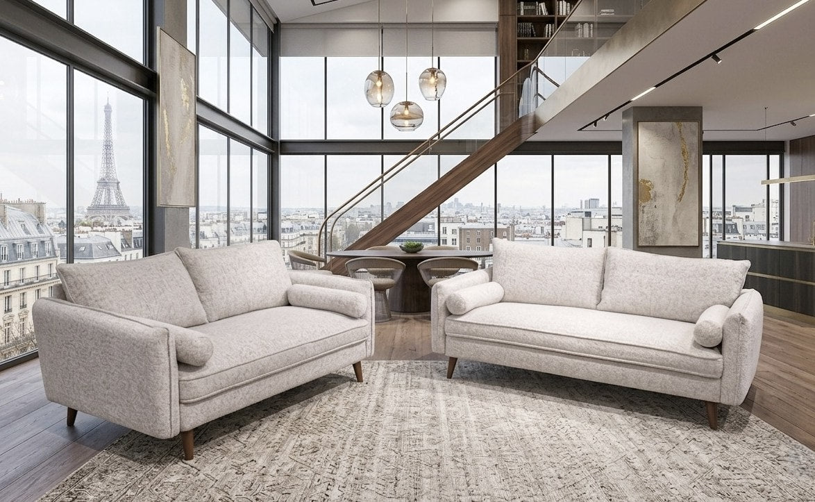 Vanti 2-Piece Living Room Set — Sofa & Loveseat in 4 Colors