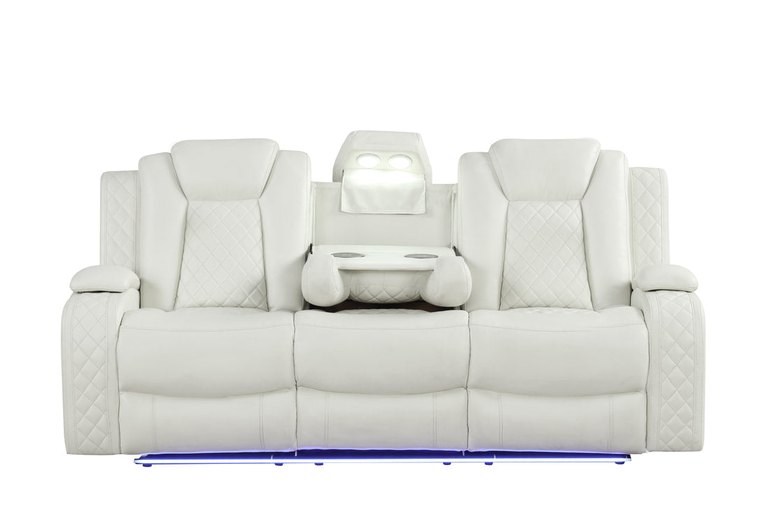 Luz 3PC Reclining Set — Drop-Down Table & Bluetooth Speaker, 4 Colors