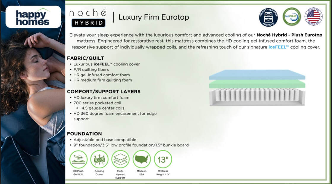 Noche 13" Hybrid Mattress — Luxury Firm & IceFeel Cooling