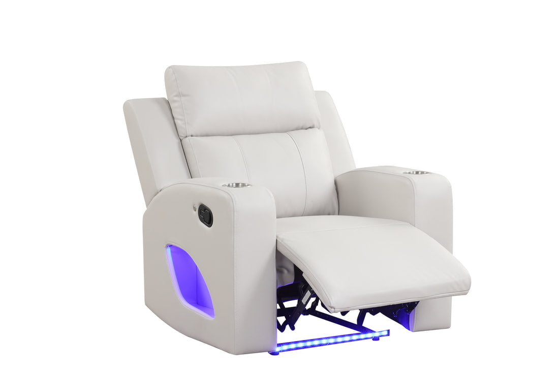 Pinnacle 3PC Reclining Set — Drop-Down Table & Bluetooth Speaker, 3 Colors