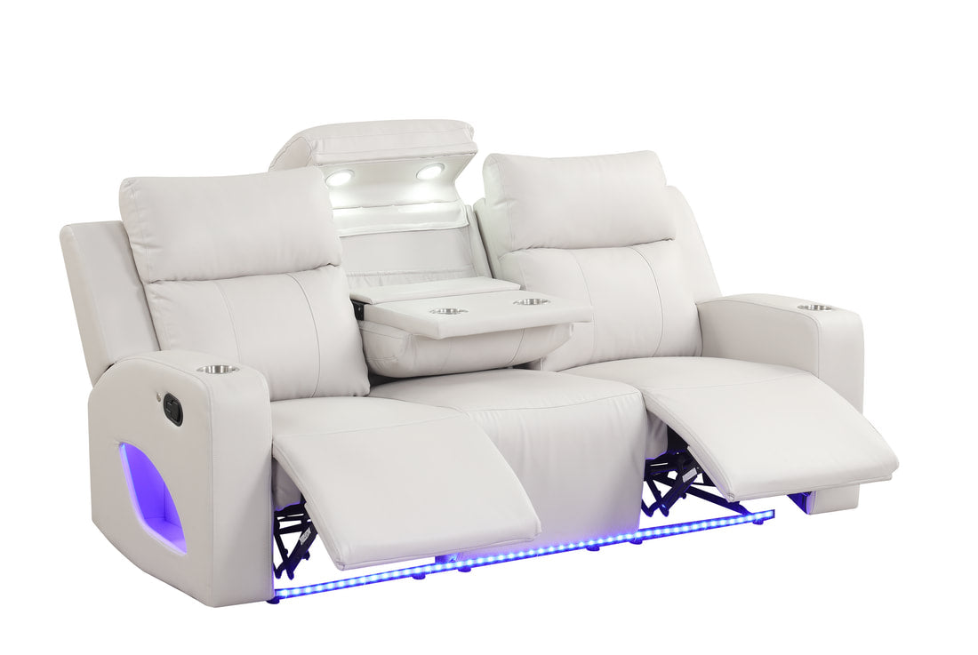 Pinnacle 3PC Reclining Set — Drop-Down Table & Bluetooth Speaker, 3 Colors