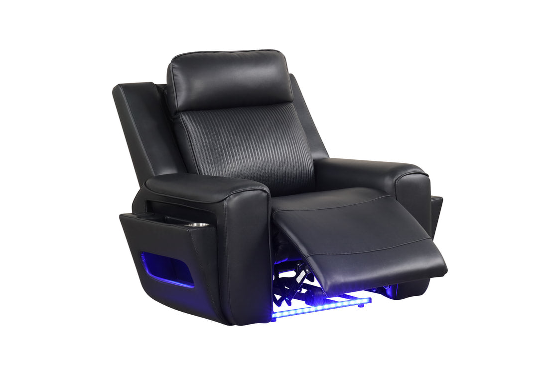 Rolls Royce Power Reclining Set — Drop-Down Table & LED Lighting