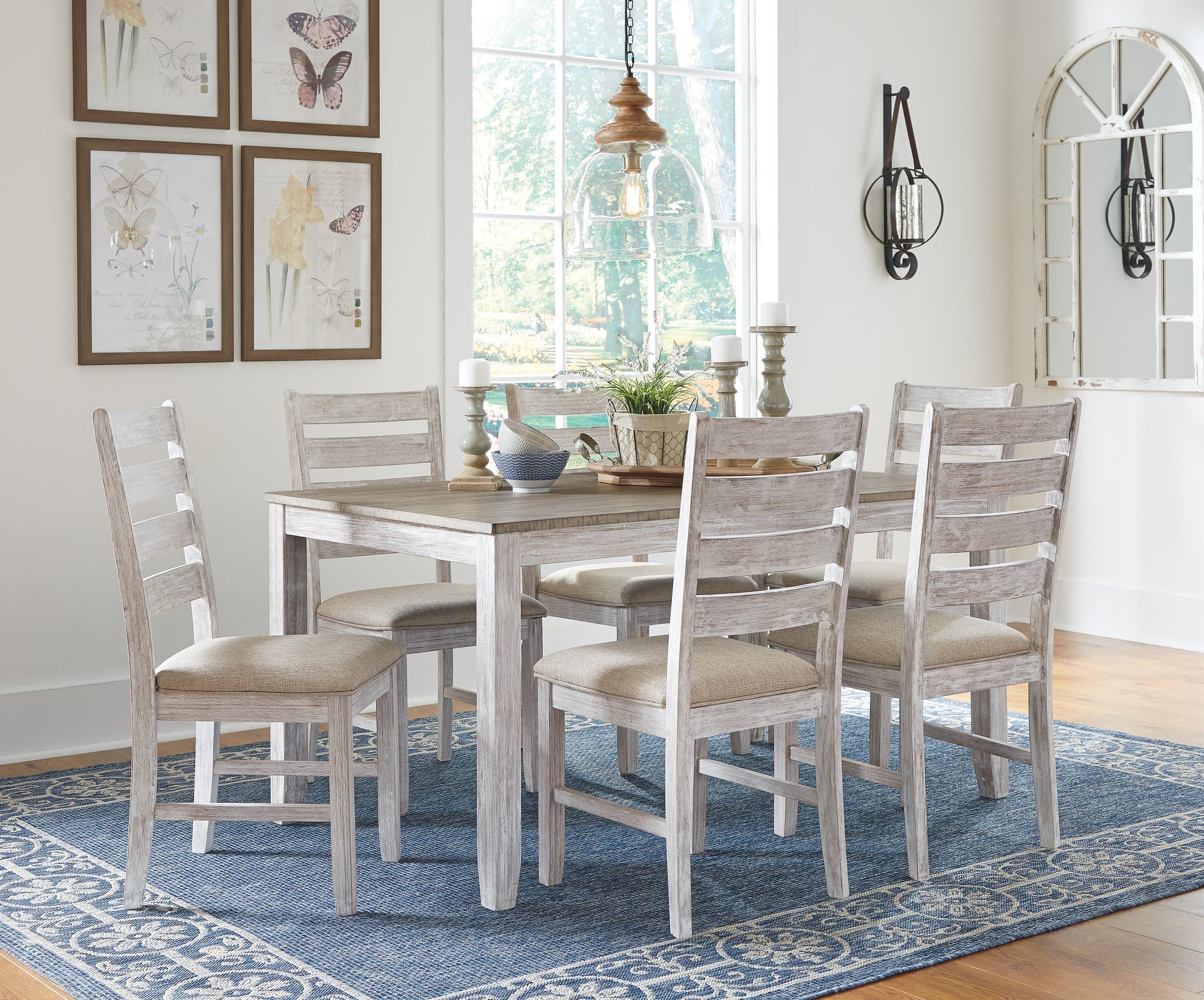 Ashley D394-425 7PC Dining Set — Table & 6 Chairs