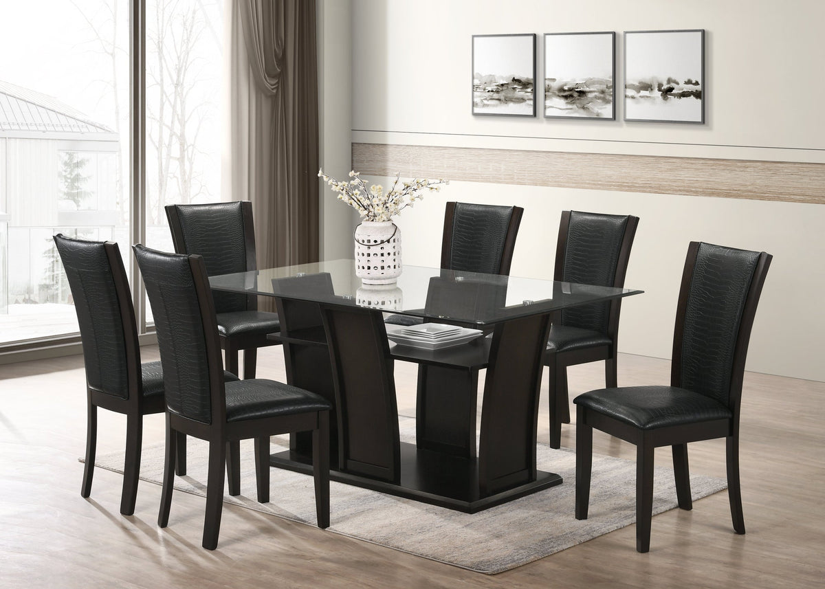 Florida Dining Table & 6 Chair Set — 3 Color Options