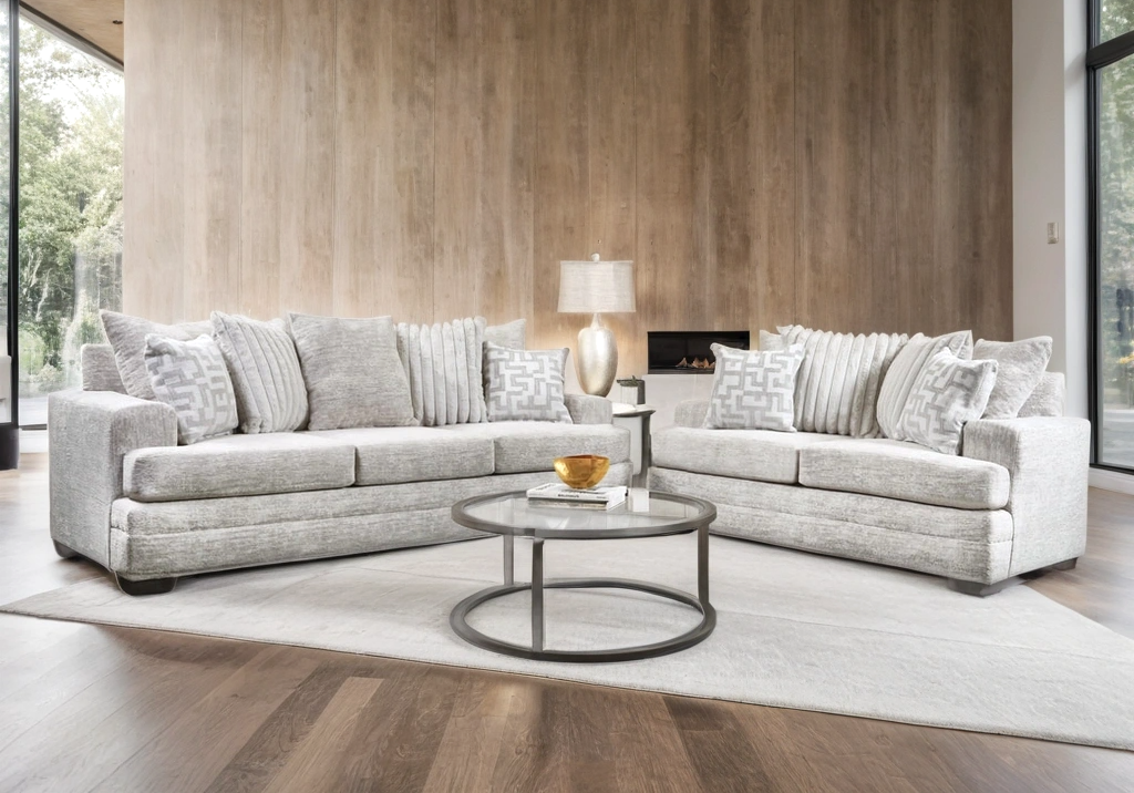2675-05 Oyster Sofa & Loveseat Set — Matching 2-Piece