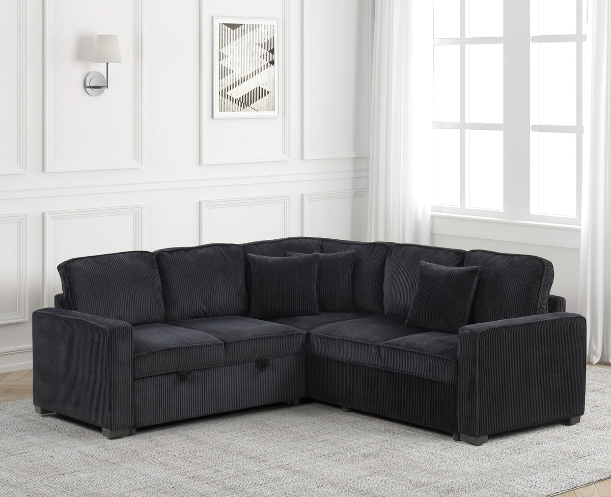 Ariel Sectional — Pull-Out Bed & USB Charging
