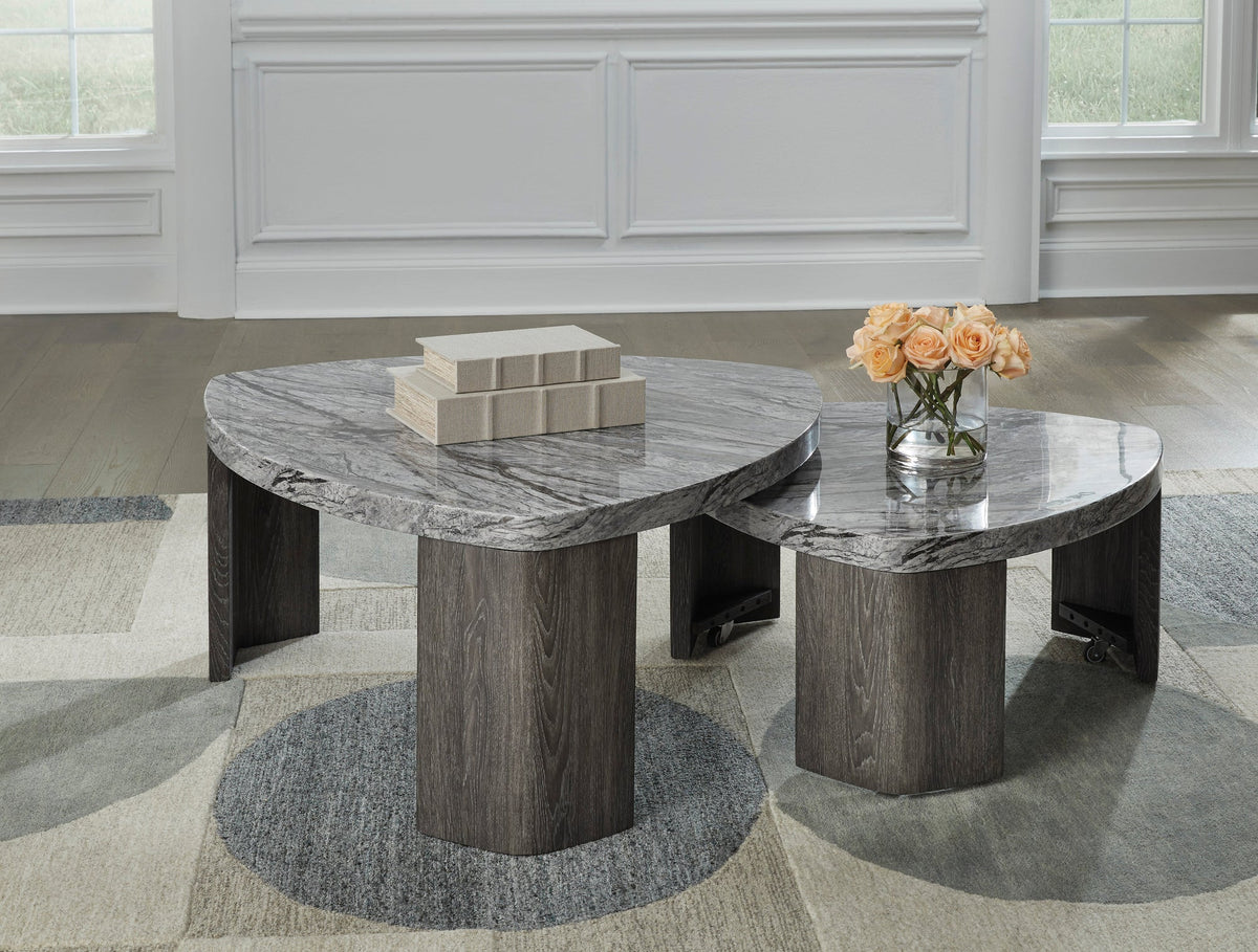 Ashley T600-0 Stacked Cocktail Table — Extends to 60"
