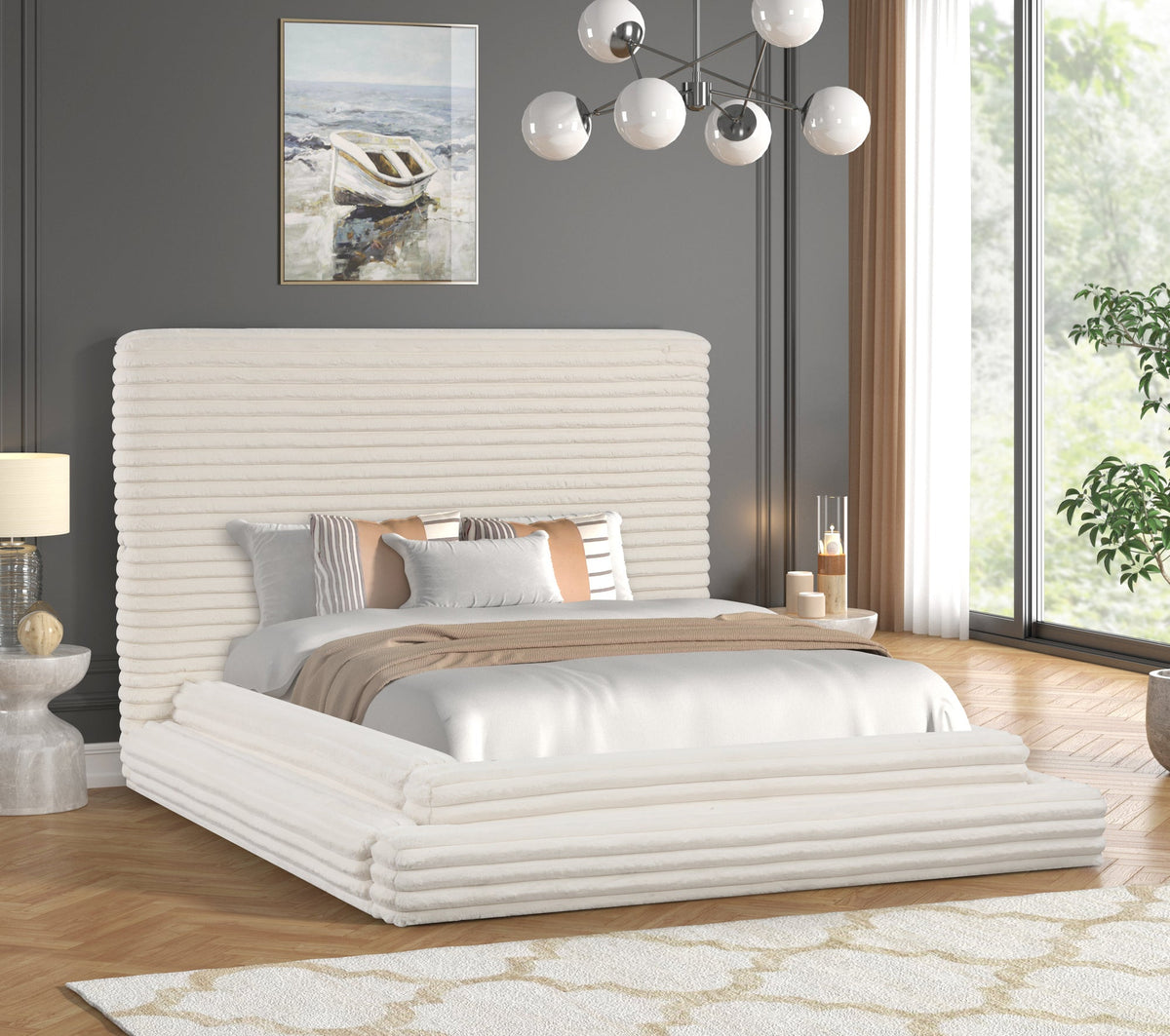 Mariah Platform Bed — USB-C/A Charging & 60" Headboard