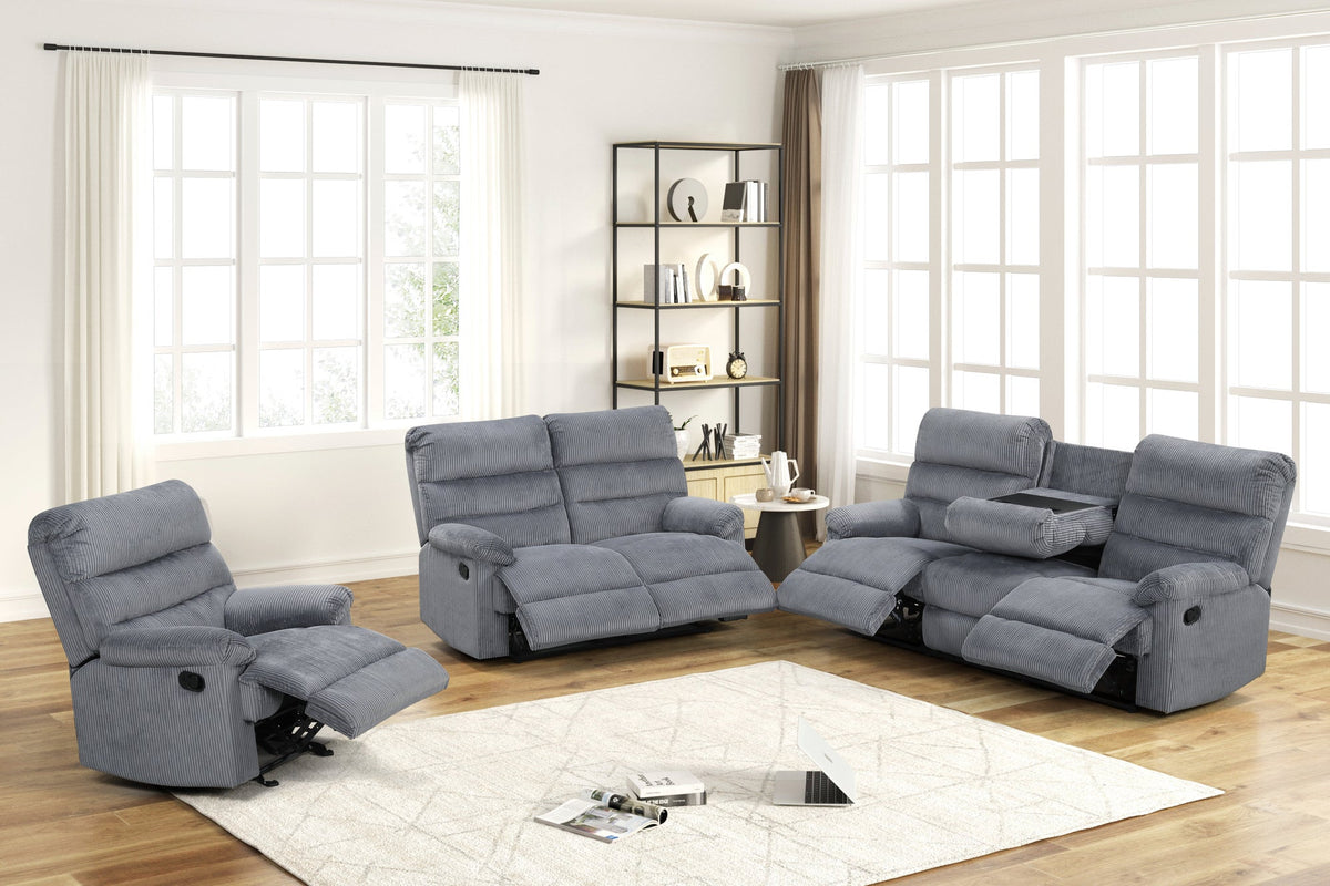 Albert11 3PC Reclining Set — Sofa, Loveseat & Recliner