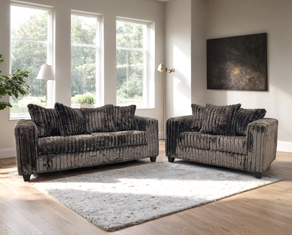510 Sofa & Loveseat Set — Chocolate