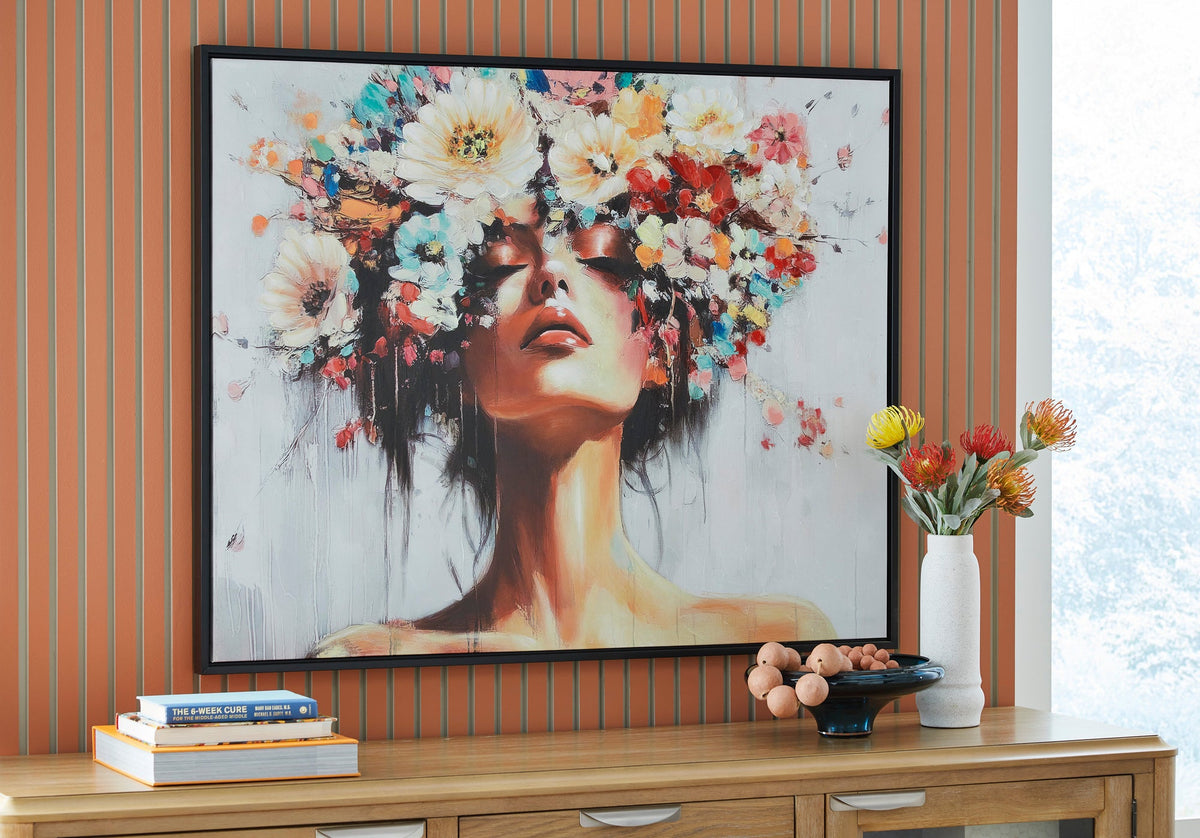 Ashley A8000472 Wall Art — Framed Canvas, 50" Wide