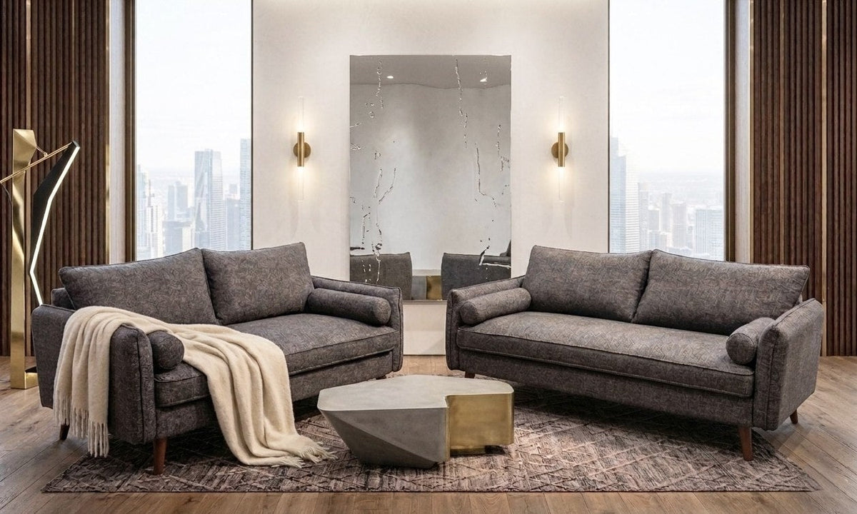 Vanti 2-Piece Living Room Set — Sofa & Loveseat in 4 Colors