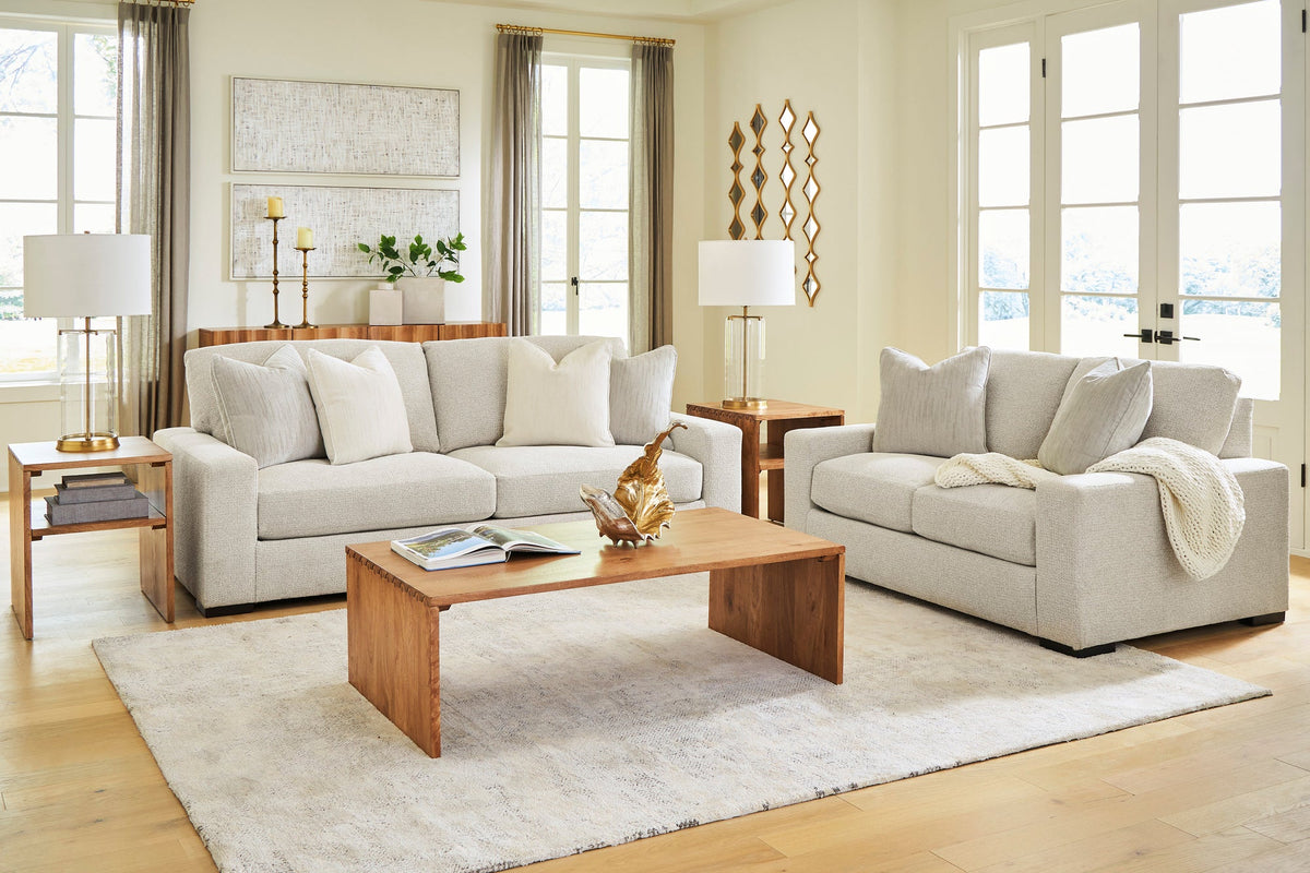 Ashley 813-10 Sofa & Loveseat Set — Feather-Blend Cushions