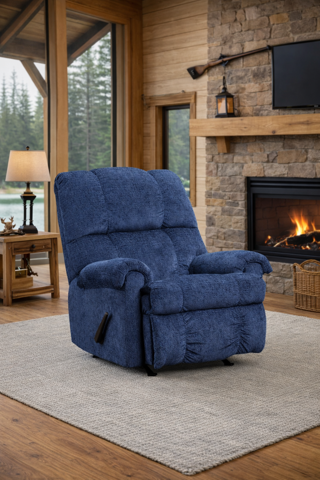 Washington 9010 Rocker Recliner — Rocking & Reclining Comfort, 3 Colors