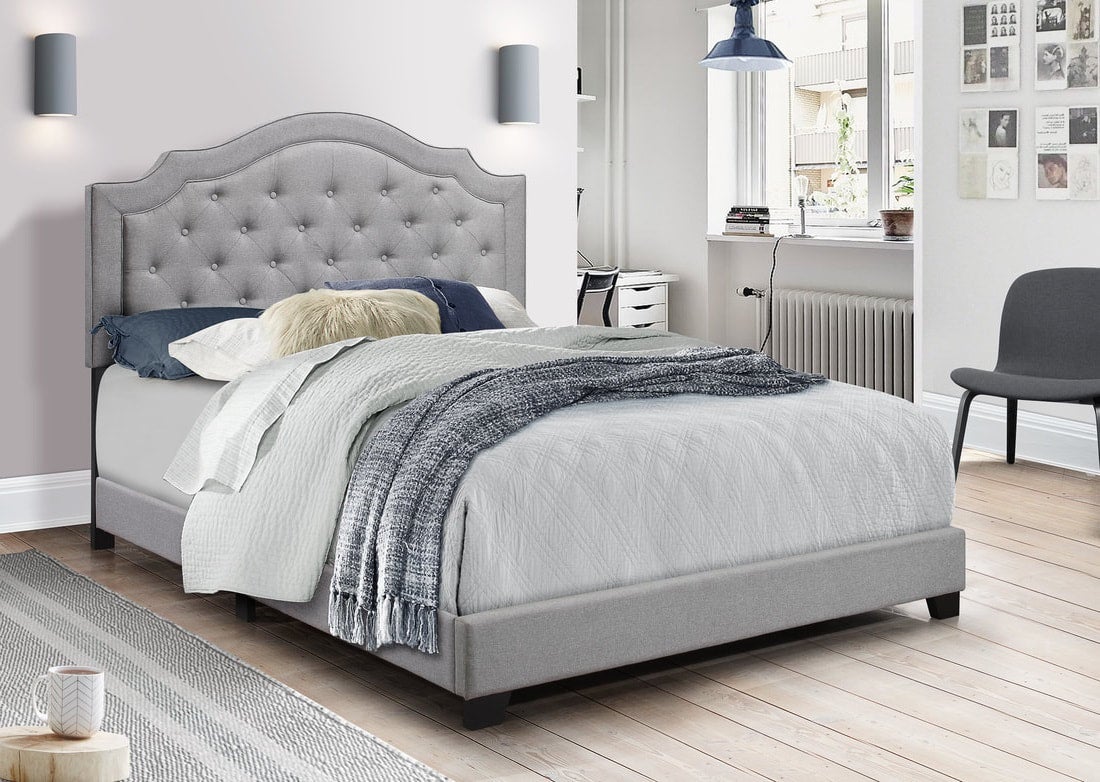 Starbed Gray Linen Bed — Complete Bed in One Box
