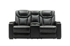Echo - 3pc Power/Power Living Room Set (Black)