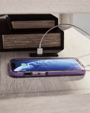 Ashley T190-217 Two-Tone End Table — USB-A & USB-C Charging