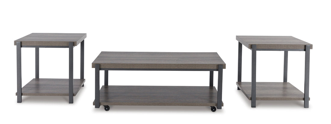 Ashley T393-13 Occasional Table Set — Cocktail Table & 2 End Tables