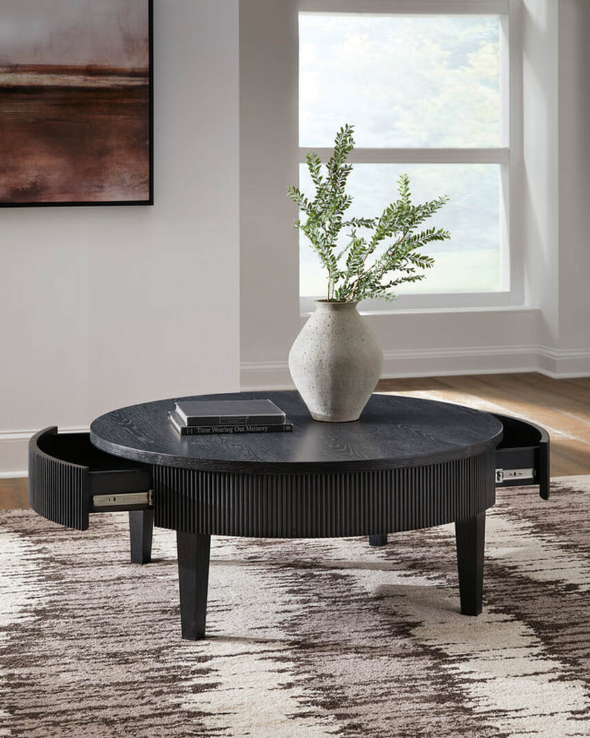 Ashley T551-8 Cocktail Table — 42" Square Design