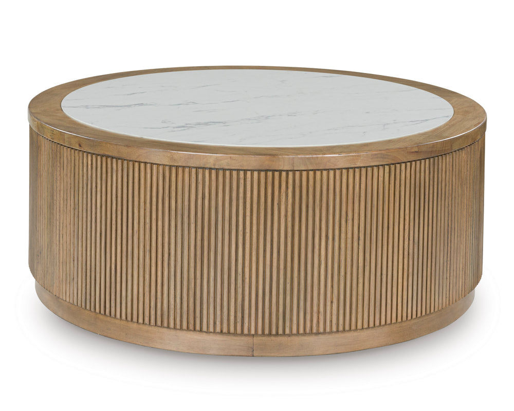 Ashley T808-8 Cocktail Table — 42" Square Design