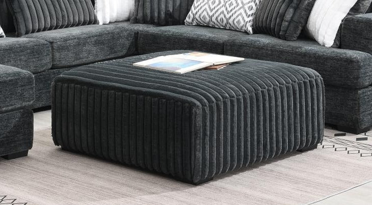 U257 Dark Gray Ottoman