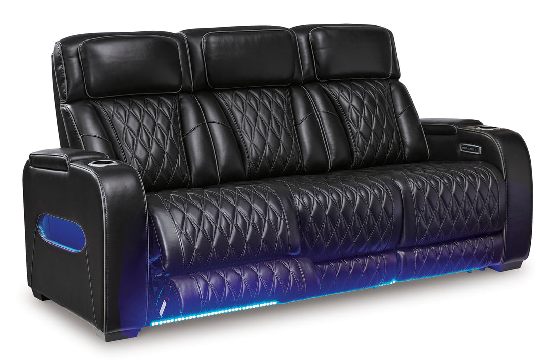 U271-06 Genuine Leather Power Reclining Set — Air Massage & Heated Seats