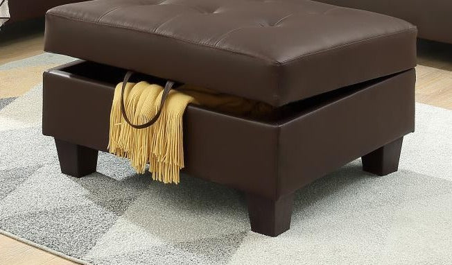 U346 Brown Ottoman