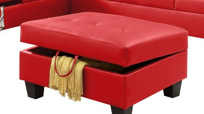 U347 Red Ottoman