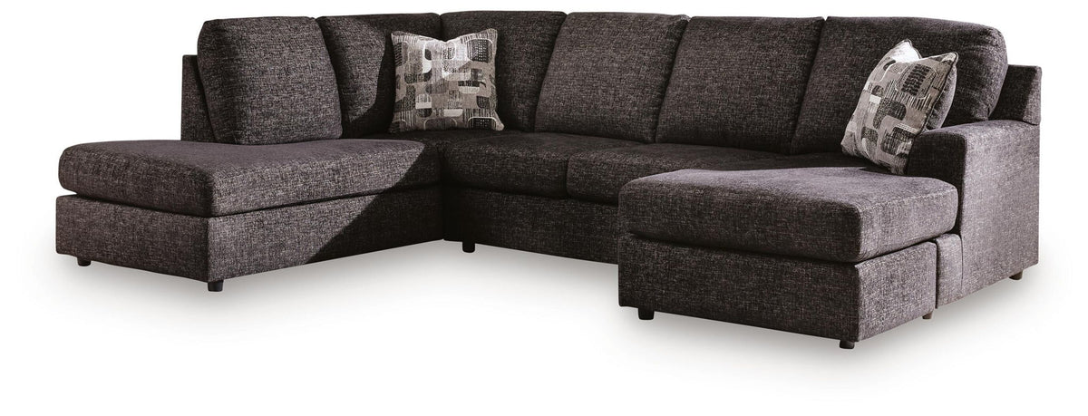 Lentiz Onyx Sectional — 2-Piece Sectional With Left-Arm Corner Chaise