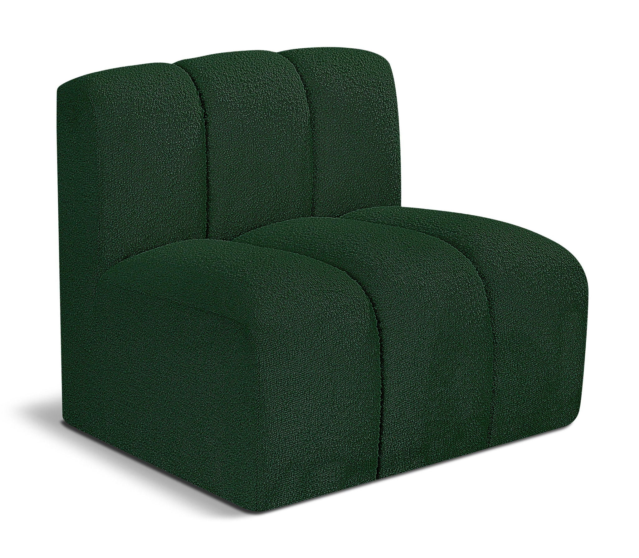 Arc - Boucle Fabric Straight Chair