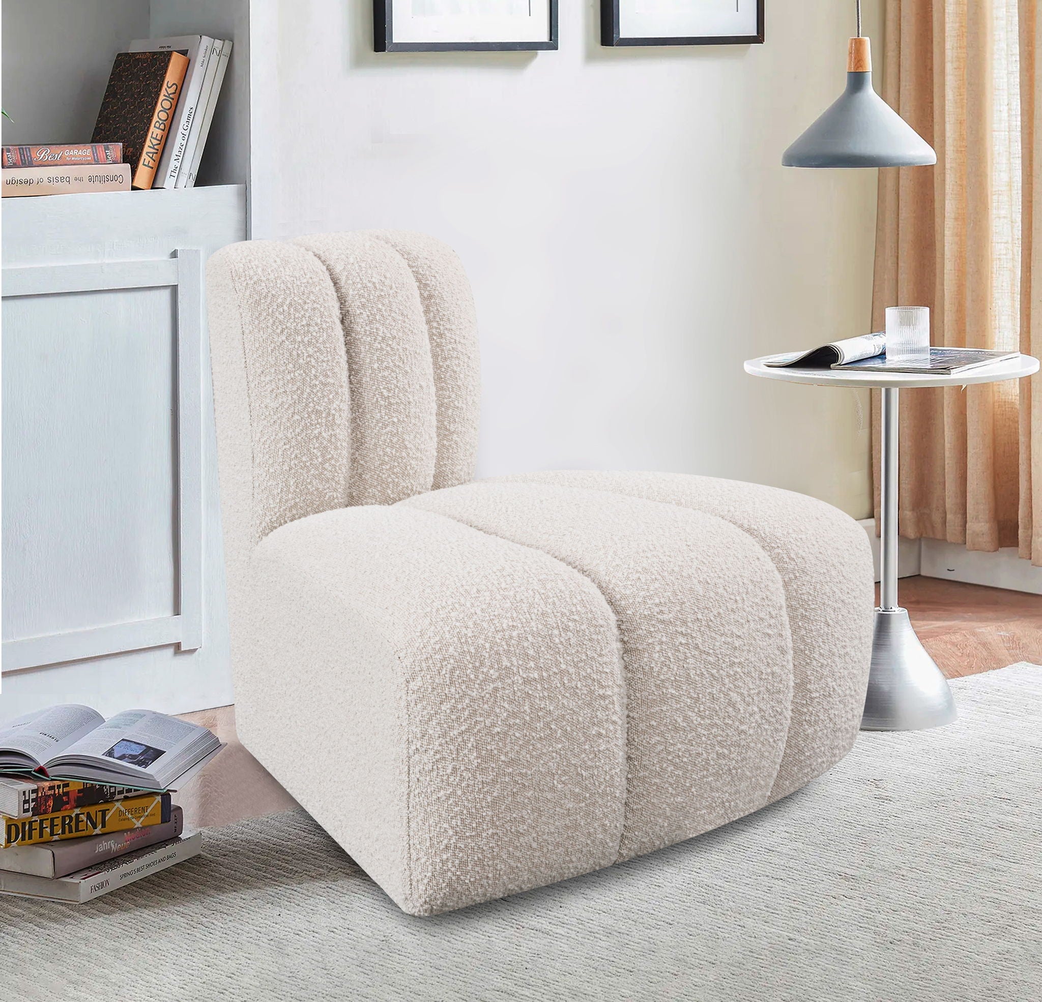 Arc - Boucle Fabric Reverse Corner