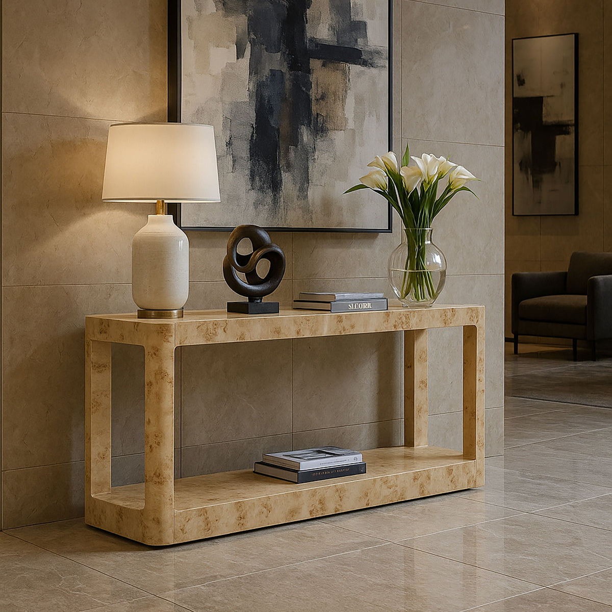 Reeves - Table — Black, Oak or Burl - Table