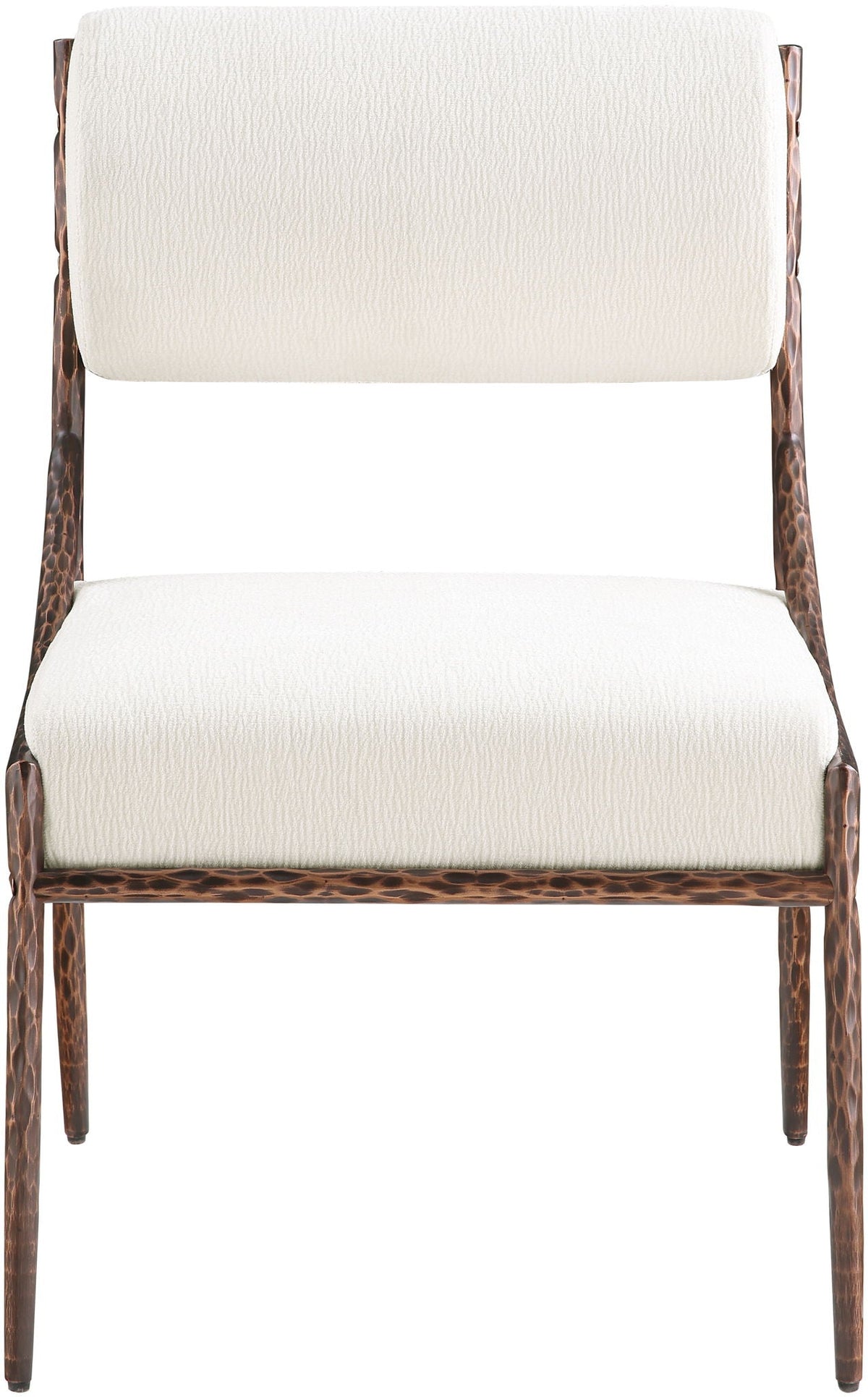 Bastille Chenille Dining Side Chair Set of 2 with Bronze Frame