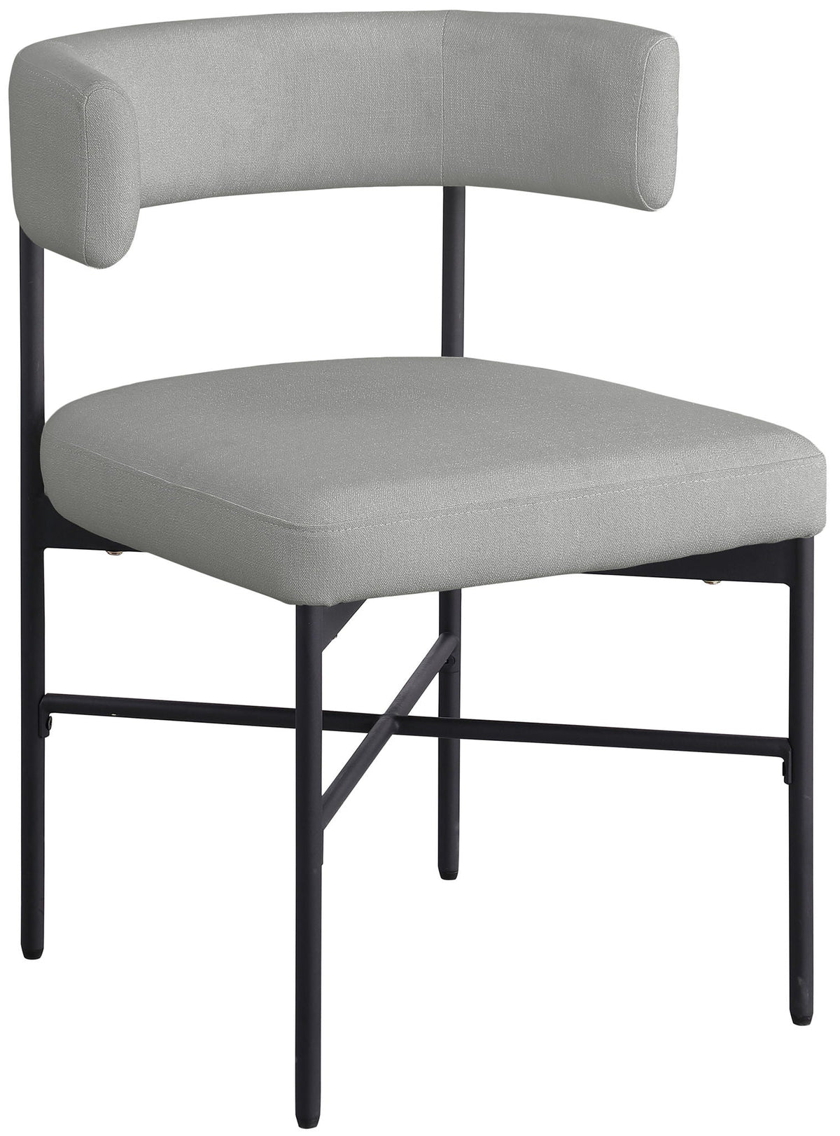 Rivage - Durable Dining Chair (Set of 2) with Black Frame