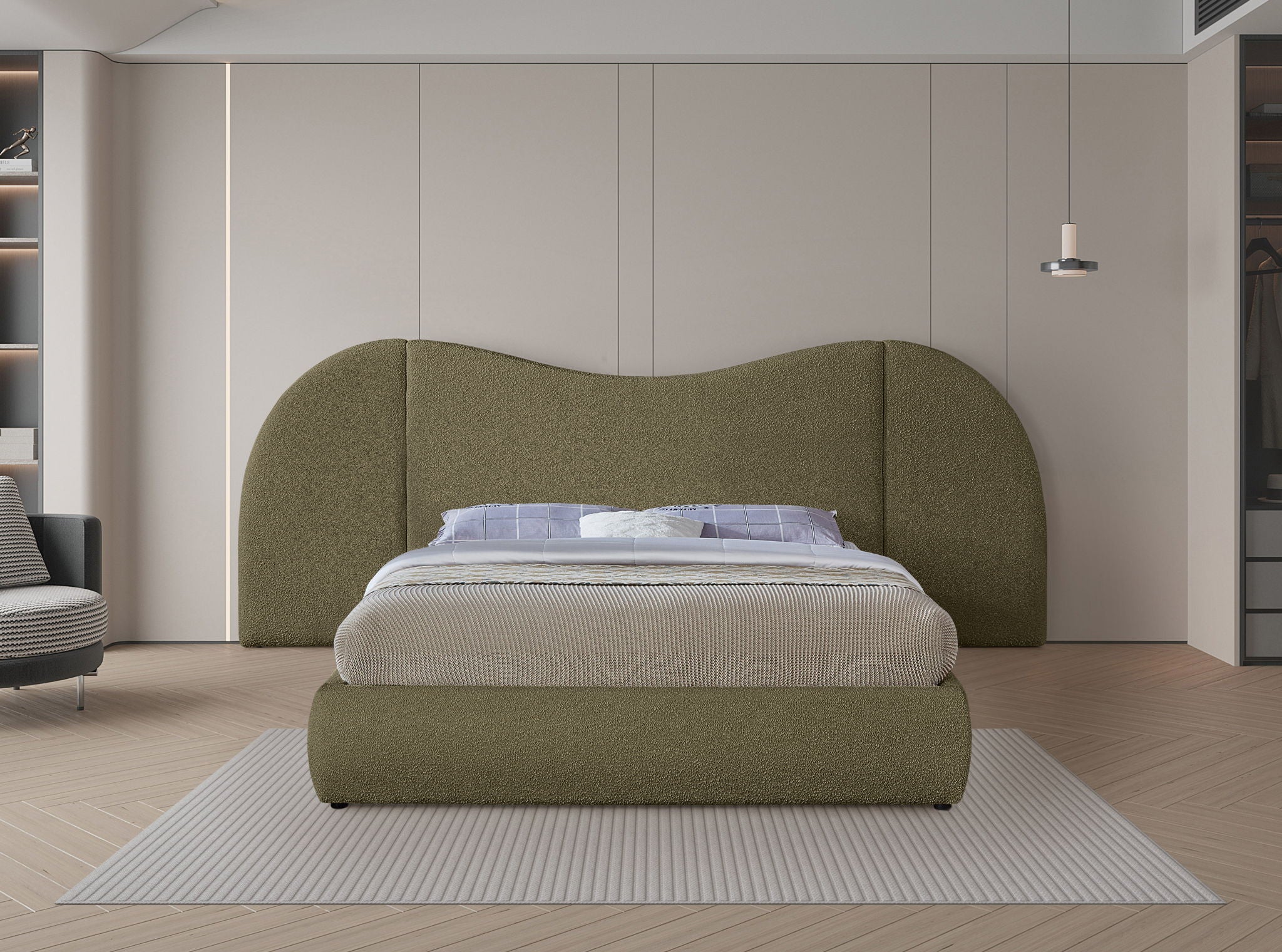 Everest - Boucle Fabric Bed