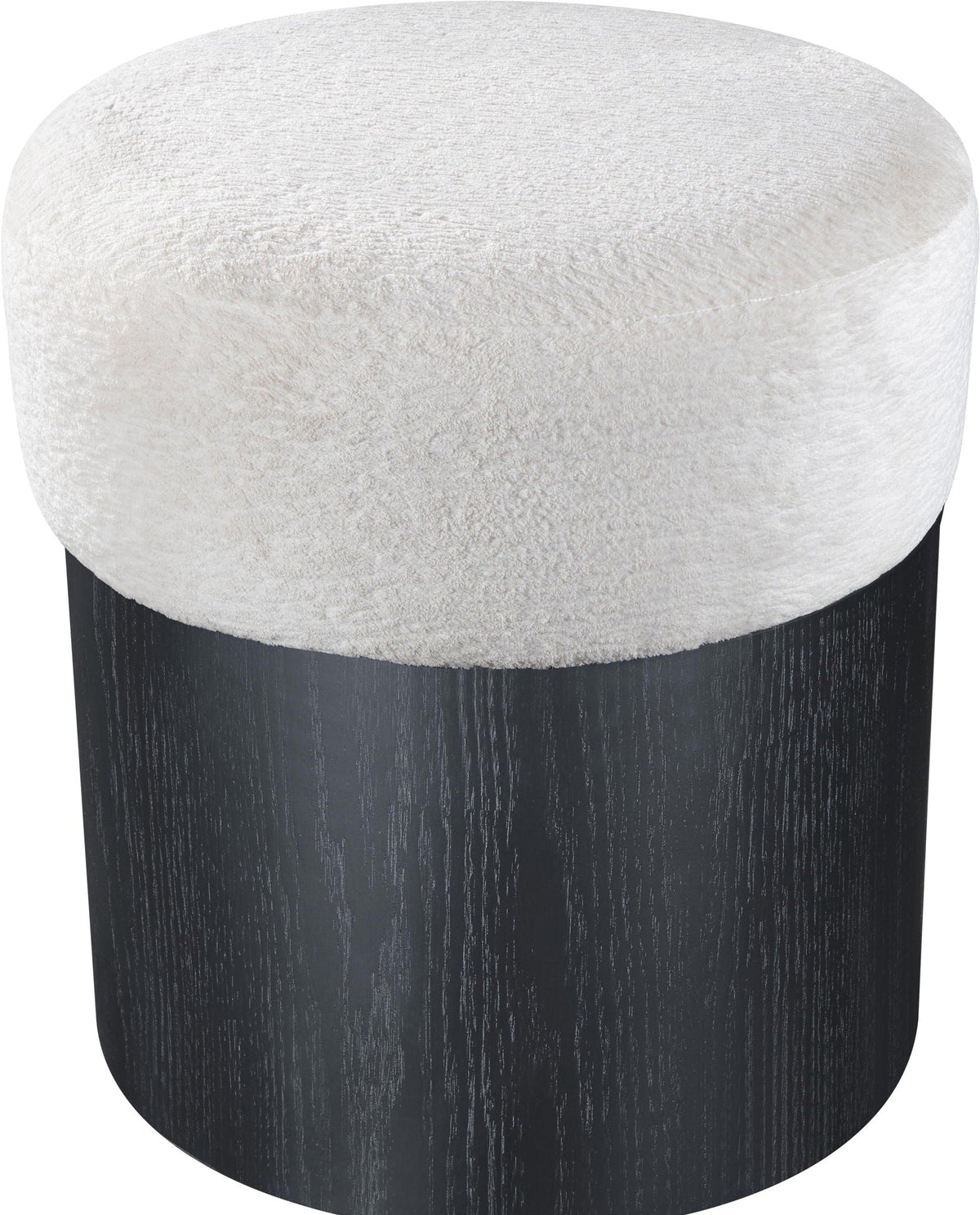 Nimes - Ottoman / Stool with Black Base