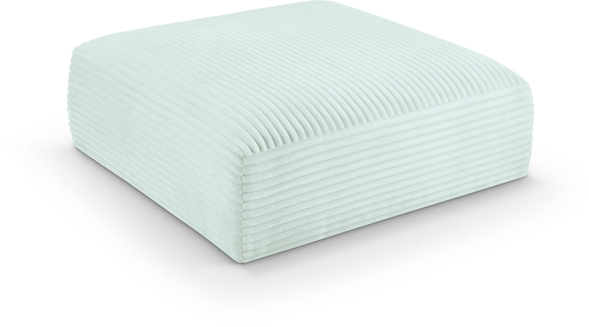 Shaggy Modular Sectional — Ottoman — Mint