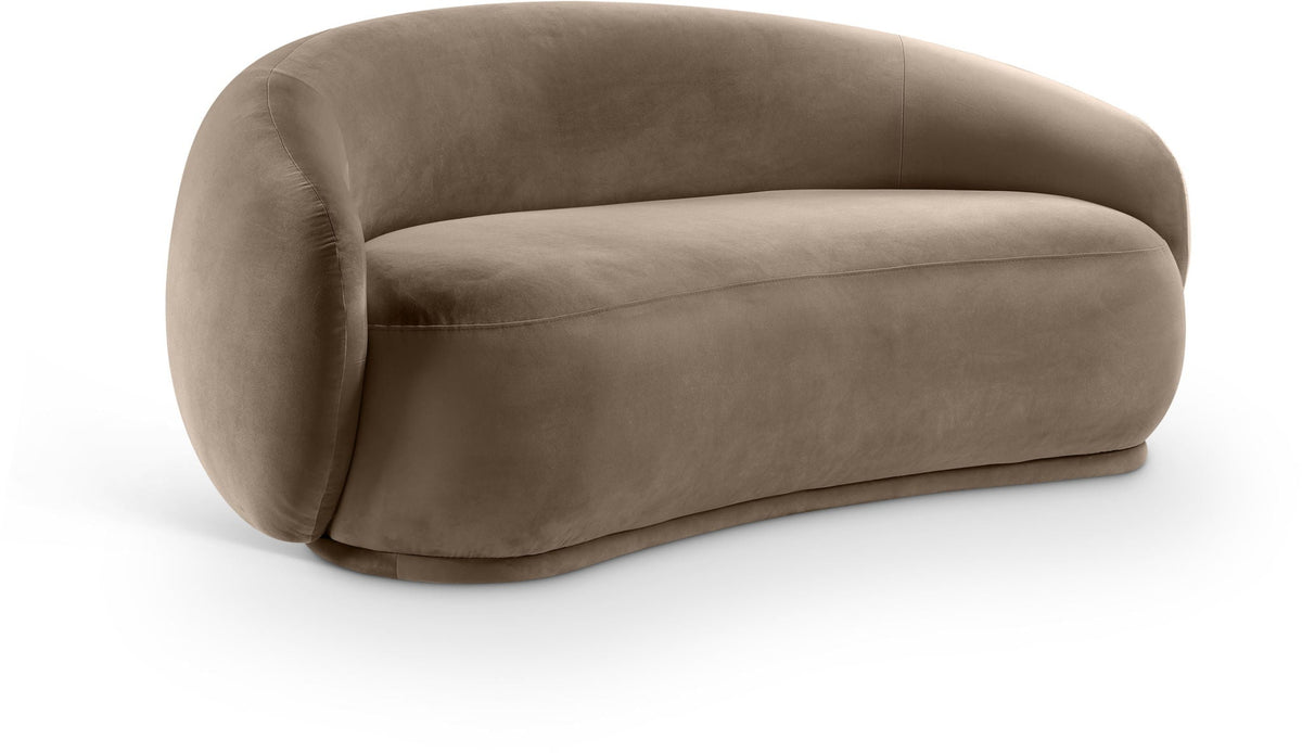 Emery - Loveseat - Beige Velvet