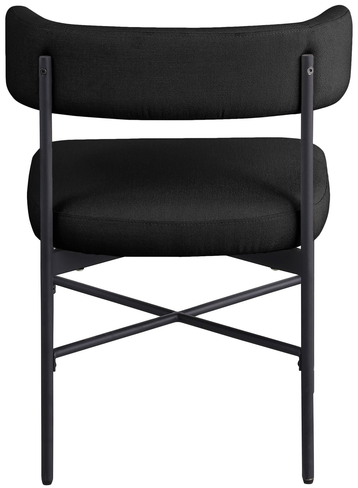 Rivage - Durable Dining Chair (Set of 2) with Black Frame