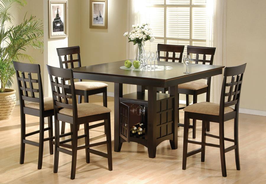 Gabriel Square Counter Height Dining Set Cappuccino